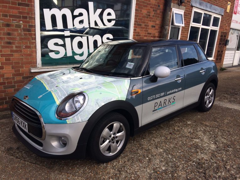 car wrap-estate agent signage-estate agent vehicle signwriting-sussex signs