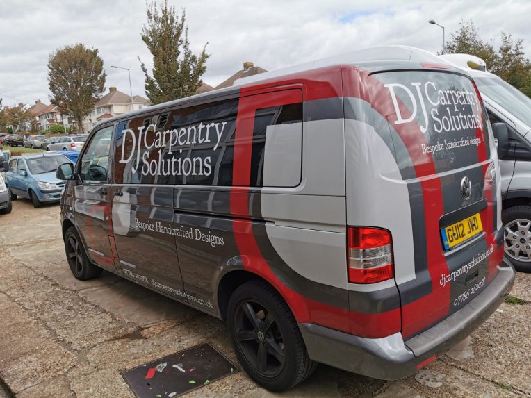 partial van wrap- vehicle wrap-sussex signs