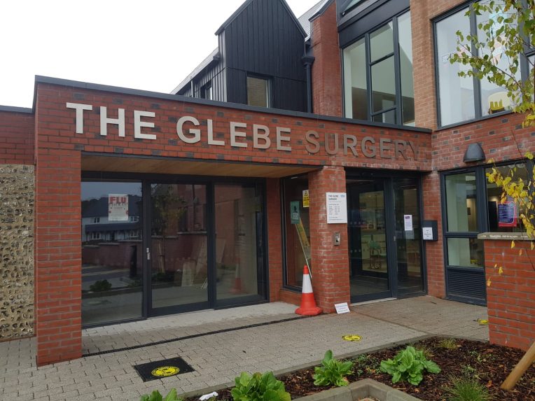external signage-brushed aluminium letters-sussex-architectural signage-sussexsigns